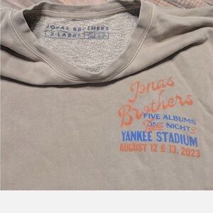 Jonas Brothers Tour x Yankee Stadium Pullover Sweatshirt